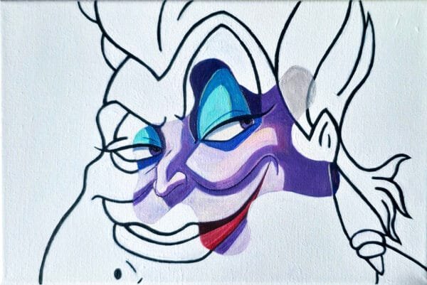 "Ursula" - oryginał. Obraz z cyklu "Wspomnienia Milenialsa" 20x30cm