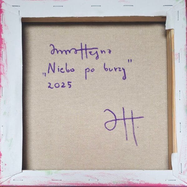 "Niebo po Burzy" - oryginał 25x25x3cm