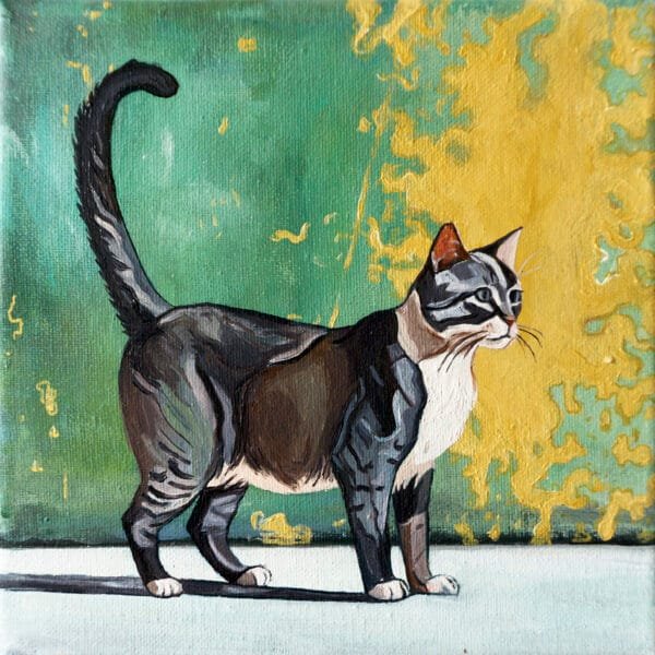 Kotek - oryginał 20x20cm