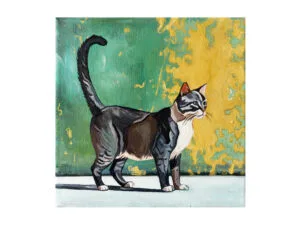 Kotek - oryginał 20x20cm