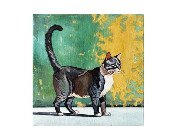 Kotek - oryginał 20x20cm