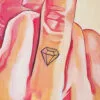 "I want a ring on my finger" - ORYGINAŁ. Ręcznie malowany obraz na papierze