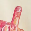 "I want a ring on my finger" - ORYGINAŁ. Ręcznie malowany obraz na papierze