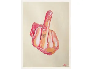 "I want a ring on my finger" - ORYGINAŁ. Ręcznie malowany obraz na papierze