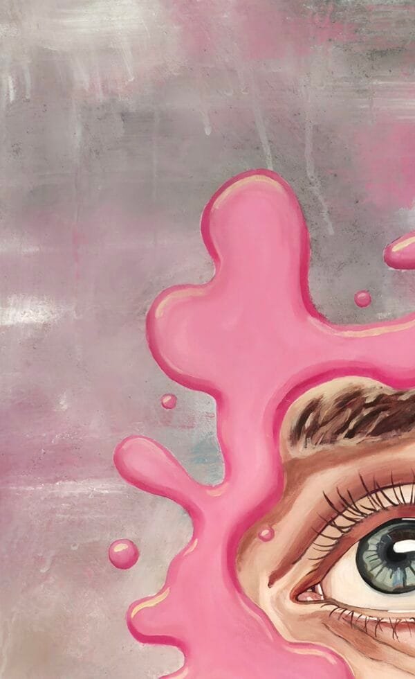 "Różowa Transgresja" - oryginał 58x78cm