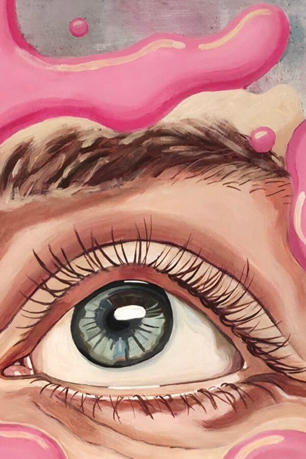 "Różowa Transgresja" - oryginał 58x78cm