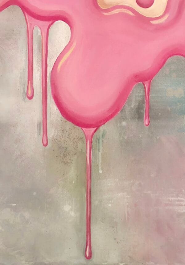 "Różowa Transgresja" - oryginał 58x78cm