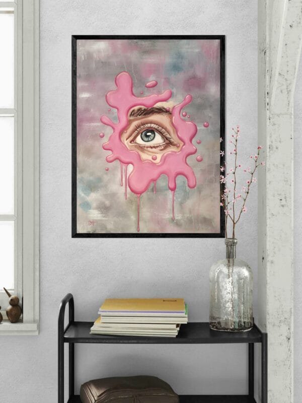 "Różowa Transgresja" - oryginał 58x78cm