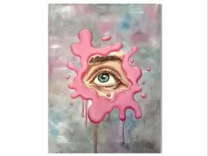 "Różowa Transgresja" - oryginał 58x78cm